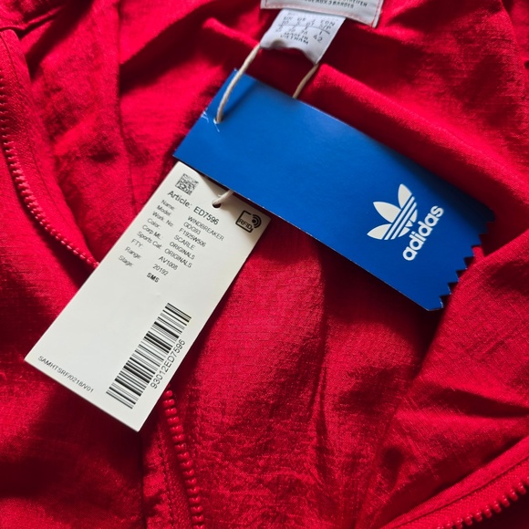 adidas Originals Windbreaker Pull Over Tunic Lightweight Jacket Size S - Picture 8 of 16